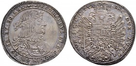 KAISER FERDINAND III. 1637-1657 
 Münzstätte Wien 
 Halbtaler 1656, Wien. Münzmeister J. C. Richthausen. 14.40 g. Mont. 180. Selten / Rare. Schöne T...
