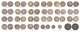 KAISER FERDINAND III. 1637-1657 
 Konvolute verschiedener Münzstätten 
 Diverse Münzen. Groschen (3 Kreuzer) 1638 (3), 1640, 1654, 1655, 1657 (2), K...