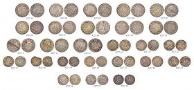 KAISER FERDINAND III. 1637-1657 
 Konvolute verschiedener Münzstätten 
 Diverse Münzen. Groschen (3 Kreuzer) 1637 (2), 1638, 1639, 1640, 1641, 1643,...