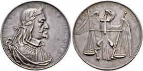 KAISER FERDINAND III. 1637-1657 
 Medaillen Kaiser Ferdinands III. 
 Silbermedaille o. J. (1637). Auf seinen Regierungsantritt. Stempel von G. Pfrün...