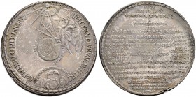 KAISER LEOPOLD I. 1657-1705 
 Medaillen Kaiser Leopolds I. 
 Schautaler 1683. Auf den Entsatz von Wien. Stempel von M. Hofmann. Doppeladler auf Erdk...