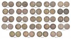 KAISER JOSEPH I. 1705-1711 
 Konvolut verschiedener Münzstätten 
 Diverse Münzen. Groschen (3 Kreuzer) 1705 (2), 1706 (2), 1707 (6), 1708 (2), 1709 ...