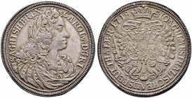 KAISER KARL VI. 1711-1740 
 Münzstätte Prag 
 Taler 1718, Prag. Ohne Münzmeisterzeichen. Ausbeute der Grube St. Joachimsthal. 28.32 g. Dietiker 1021...