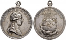 KAISER JOSEPH II. 1765-1790 
 Medaillen Kaiser Josephs I. 
 Silbermedaille o. J. (1780). Auf seine Krönung zum Kaiser in Frankfurt und seinen Regier...