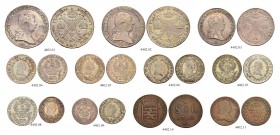 KAISER LEOPOLD II. 1790-1792 
 Konvolut verschiedener Münzstätten 
 Diverse Münzen. Kronentaler 1791, 1792, Günzburg. 1/2 Kronentaler 1791, Günzburg...