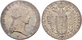 KAISER FRANZ II. (I.), 1792-1835 
 Münzstätte Prag 
 Taler 1824, Prag. 28.04 g. Dietiker 1148. Herinek 322. Dav. 7. FDC / Uncirculated.