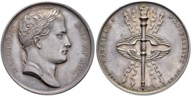KAISER FRANZ II. (I.), 1792-1835 
 Medaillen Kaiser Franz‘ II. (I.) 
 Silbermedaille 1805. Auf den Sieg Napoleons bei Austerlitz am 2. 12. 1805. Ste...