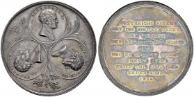 KAISER FRANZ II. (I.), 1792-1835 
 Medaillen Kaiser Franz‘ II. (I.) 
 Silbermedaille 1814. Auf das Bündnis zwischen Österreich, Russland und Preusse...
