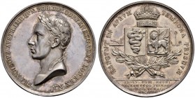 KAISER FRANZ II. (I.), 1792-1835 
 Medaillen Kaiser Franz‘ II. (I.) 
 Silbermedaille 1815. Auf die Huldigung in Mailand. Stempel von Vassallo. Belor...