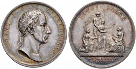 KAISER FRANZ II. (I.), 1792-1835 
 Medaillen Kaiser Franz‘ II. (I.) 
 Silbermedaille 1826. Auf seine Genesung. Stempel von Lang und Stuckhart. Belor...