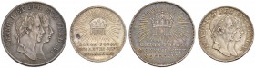 KAISER FRANZ II. (I.), 1792-1835 
 Medaillen Kaiser Franz‘ II. (I.) 
 Silberabschlag vom Doppeldukaten und Dukaten 1830. Auf die ungarische Krönung ...