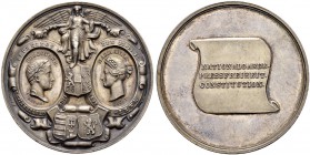 KAISER FERDINAND I. 1835-1848 
 Medaillen Kaiser Ferdinands I. 
 Silbermedaille 1848. Auf die Wiener Märzrevolution und die Forderungen der Aufständ...