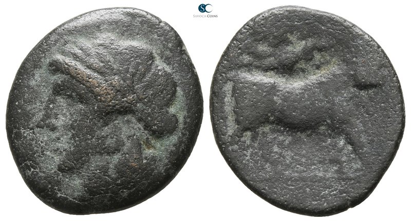 Campania. Uncertain mint circa 270-240 BC. 
Bronze Æ

18 mm., 2.97 g.



...