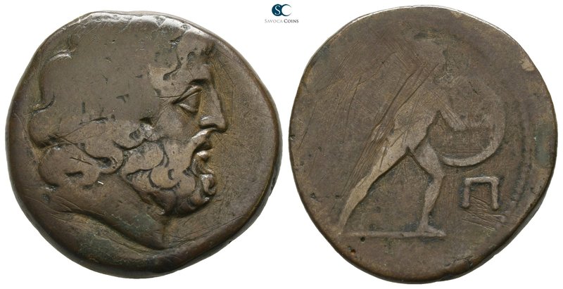 Sicily. Messana. The Mamertini 220-200 BC. 
Pentonkion Æ

26 mm., 12.46 g.
...