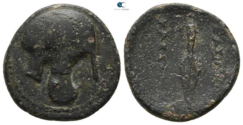 Kings of Macedon. Kassander 306-297 BC. 
Bronze Æ

18 mm., 3.98 g.



nea...
