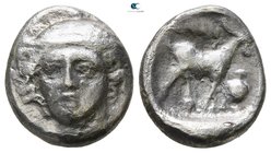 Thrace. Ainos 405-357 BC. Tetrobol AR