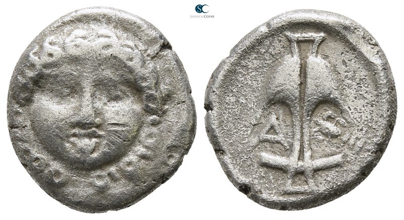 Thrace. Apollonia Pontica circa 400-300 BC. 
Drachm AR

14 mm., 2.66 g.


...