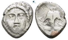 Thrace. Apollonia Pontica circa 320-300 BC. Diobol AR