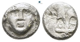 Thrace. Apollonia Pontica circa 320-300 BC. Diobol AR (?)