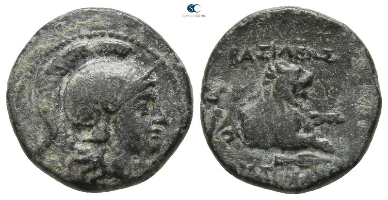 Kings of Thrace. Lysimachos 305-281 BC. 
Bronze Æ

13 mm., 2.09 g.



ver...