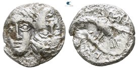 Moesia. Istros circa 450-300 BC. Diobol AR