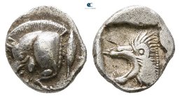 Mysia. Kyzikos 525-475 BC. Obol AR