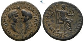 Phrygia. Kibyra . Domitian, with Domitia AD 81-96. Bronze Æ