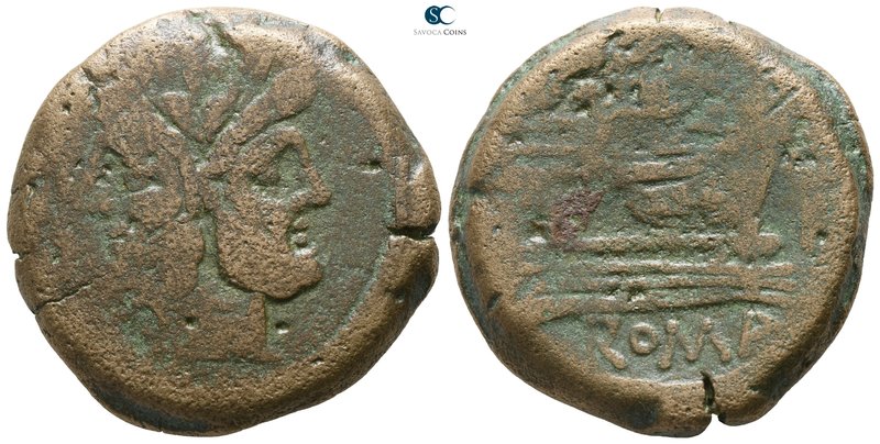 after 211 BC. Rome
As Æ

31 mm., 28.16 g.



nearly very fine