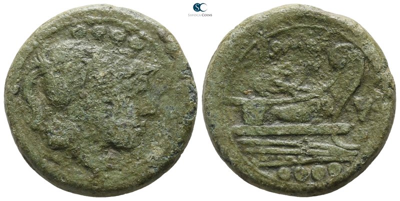 after 211 BC. Rome
Triens Æ

23 mm., 10.45 g.



nearly very fine