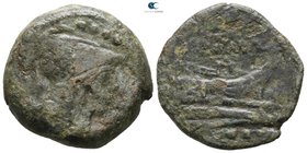 Anonymous 211-210 BC. Uncertain mint in Sicily. Triens Æ