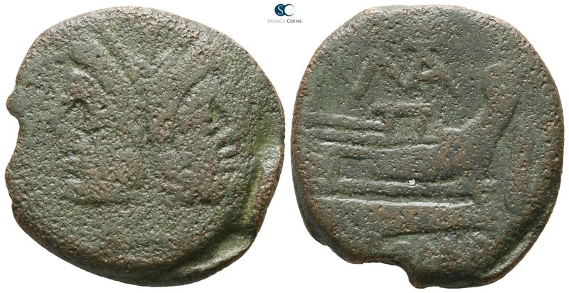 Matienus 179-170 BC. Rome
As Æ

29 mm., 15.69 g.



nearly very fine
