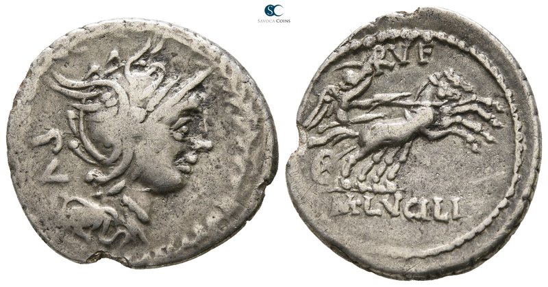 M. Lucilius Rufus 101 BC. Rome
Denarius AR

21 mm., 3.71 g.



very fine