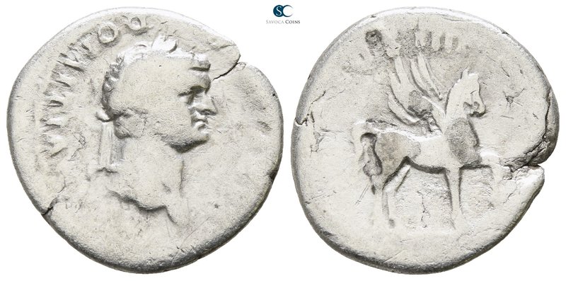 Domitian as Caesar AD 69-81. Rome
Denarius AR

19 mm., 2.67 g.



fine