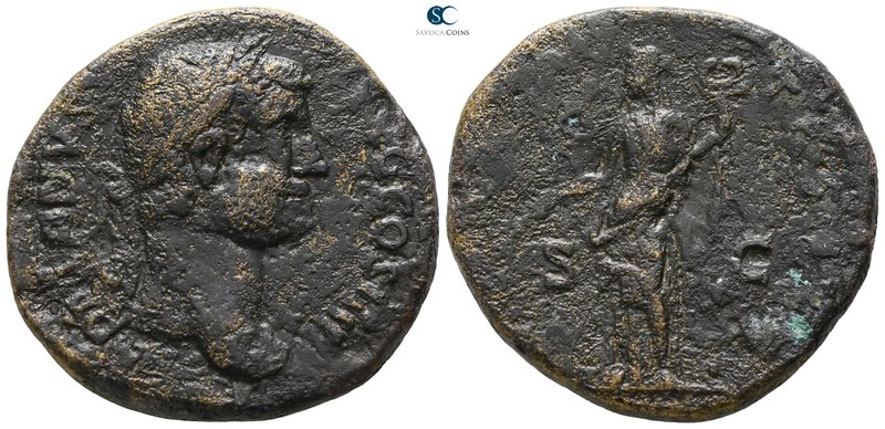 Hadrian AD 117-138. Rome
Sestertius Æ

31 mm., 22.81 g.



nearly very fi...
