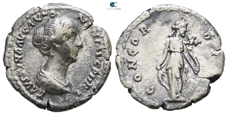 Faustina II AD 147-175. Rome
Denarius AR

17 mm., 2.74 g.



very fine
