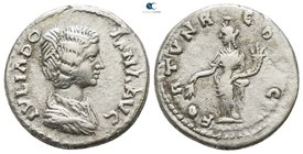 Julia Domna, wife of Septimius Severus AD 193-217. Emesa. Denarius AR
