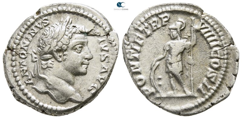 Caracalla AD 198-217. Rome
Denarius AR

20 mm., 3.37 g.



very fine