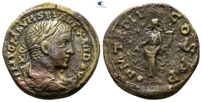 Severus Alexander AD 222-235. Rome
Fourreé Denarius Æ

18 mm., 2.87 g.


...