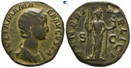 Julia Mamaea AD 225-235. Rome. Sestertius Æ