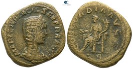 Otacilia Severa AD 244-249. Rome. Sestertius Æ