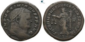 Maximianus Herculius AD 286-305. Aquileia. Follis Æ