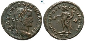 Maximianus Herculius AD 286-305. Treveri. Follis Æ
