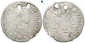 Austria. Kremnica. Leopold I AD 1657-1705. 6 Kreuzer AR