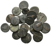 Lot of ca. 21 Greek bronze coins / SOLD AS SEEN, NO RETURN!fine