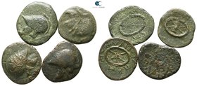 Lot of 4 Greek bronze coins / SOLD AS SEEN, NO RETURN!nearly very fine