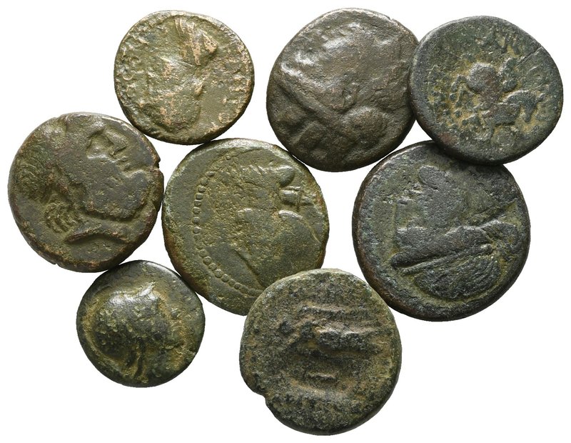 Lot of ca. 8 Greek bronze coins / SOLD AS SEEN, NO RETURN!

very fine