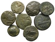 Lot of ca. 8 Greek bronze coins / SOLD AS SEEN, NO RETURN!very fine