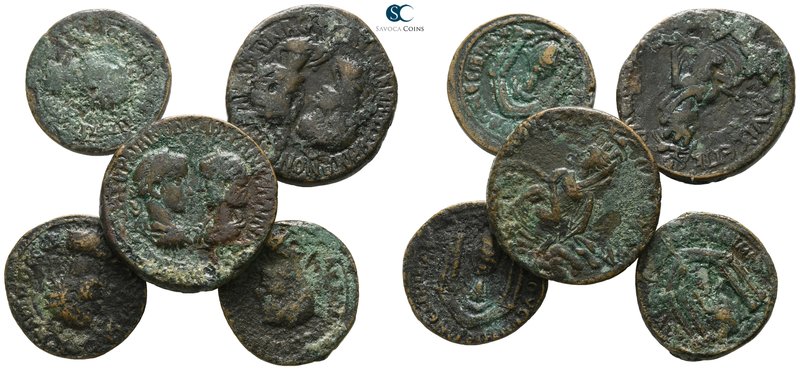 Lot of 5 Roman Provincial bronze coins / SOLD AS SEEN, NO RETURN!

very fine