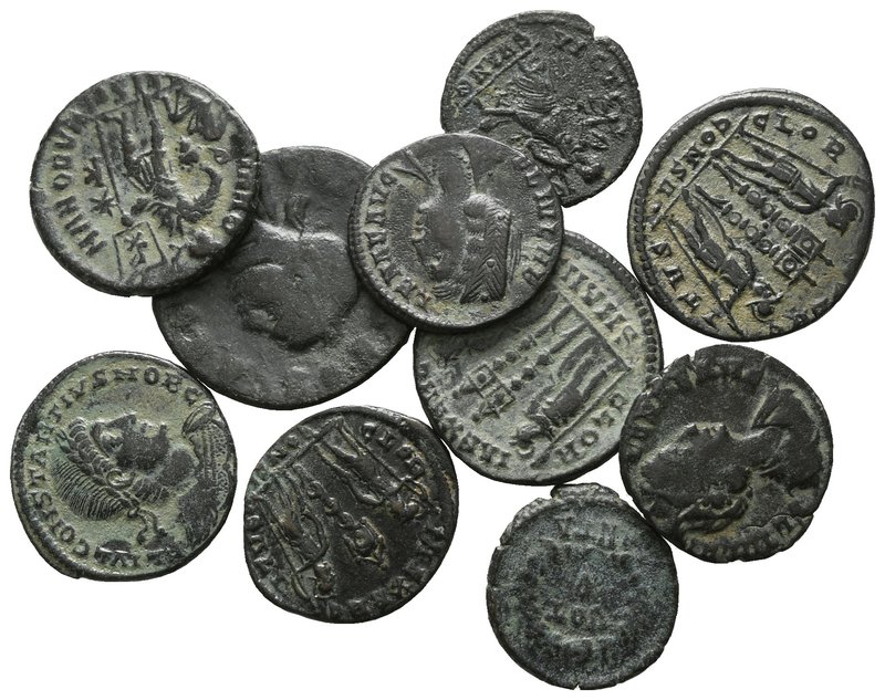 Lot of ca. 10 Roman Imperial bronze coins / SOLD AS SEEN, NO RETURN!

very fin...