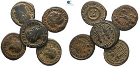 Lot of 5 Roman Imperial bronze coins / SOLD AS SEEN, NO RETURN!very fine